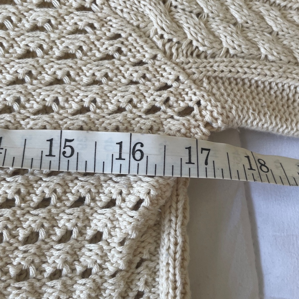 Eight Eight Eight Tan Crew Neck Cotton Sweater - Picture 6 of 8